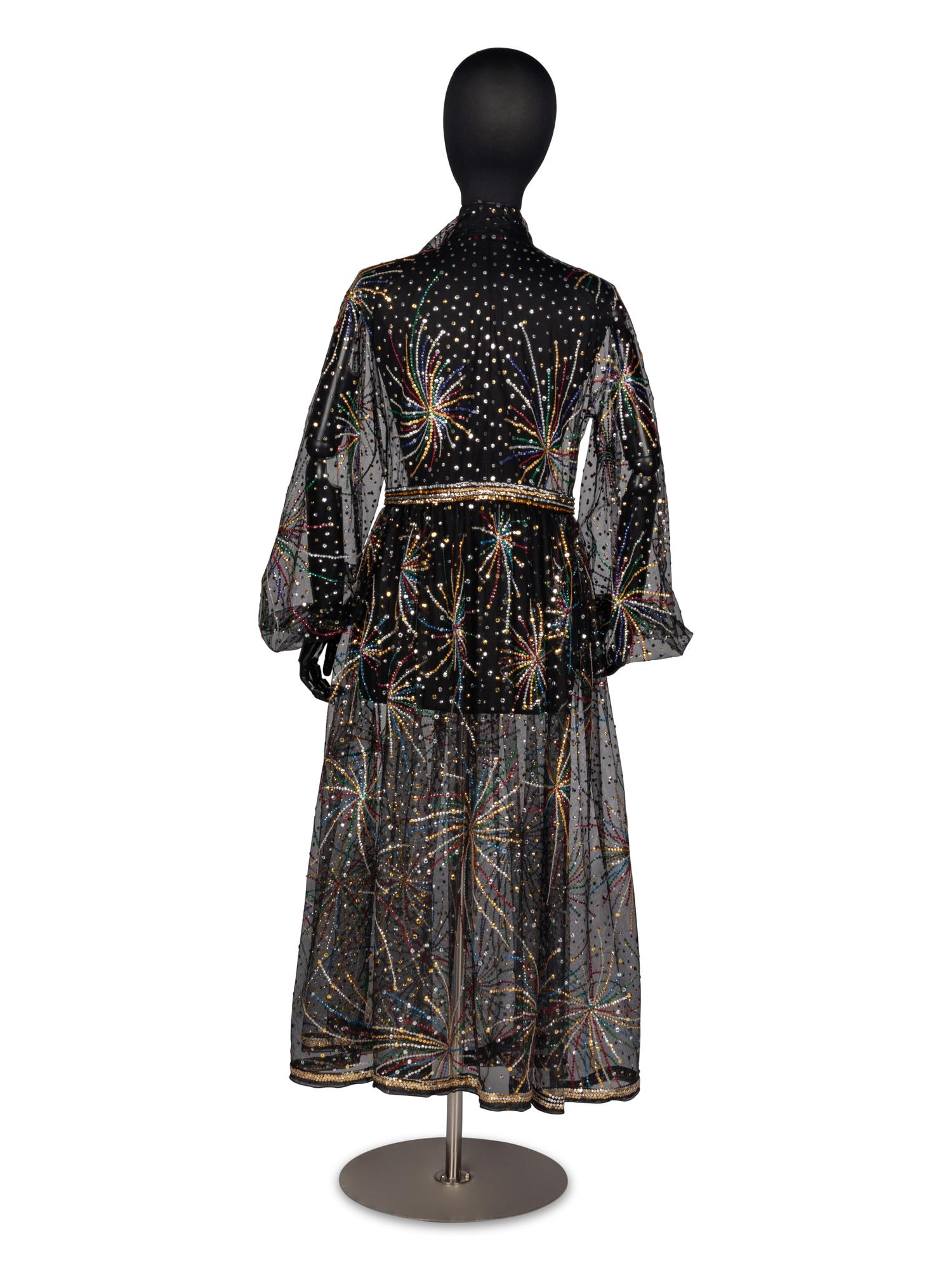 Rare Halston "Fireworks" Dress, 1980
