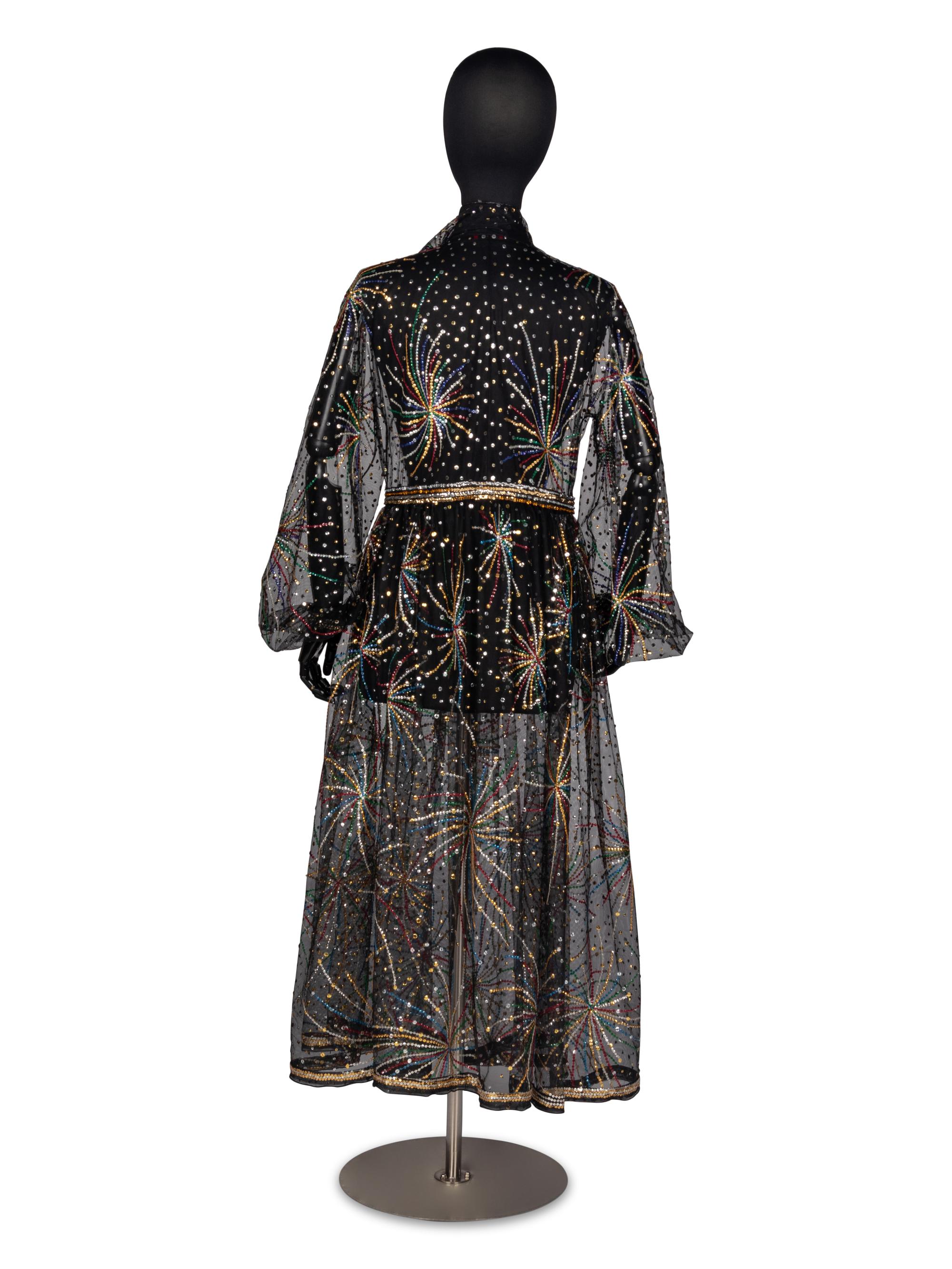 Rare Halston "Fireworks" Dress, 1980