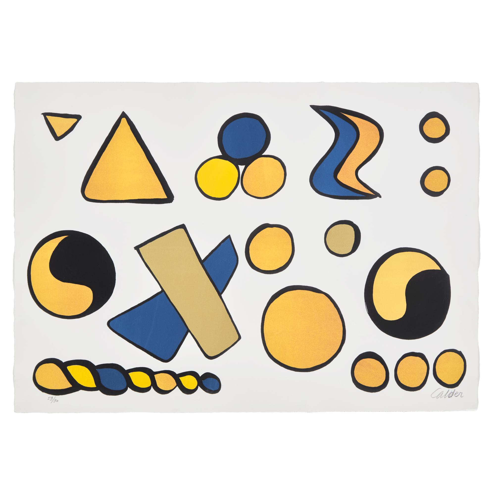 Alexander Calder (American, 1898-1976) — Composition aux formes Geometriques, 1965