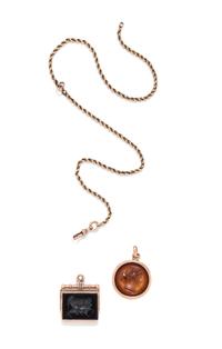 COLLECTION OF INTAGLIO PENDANTS