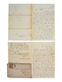 [CIVIL WAR]. A group of 5 letters from Private Ludovicus Bowles, Co. D, 24th Michigan Volunteers, WIA Chancellorsville, DOD.