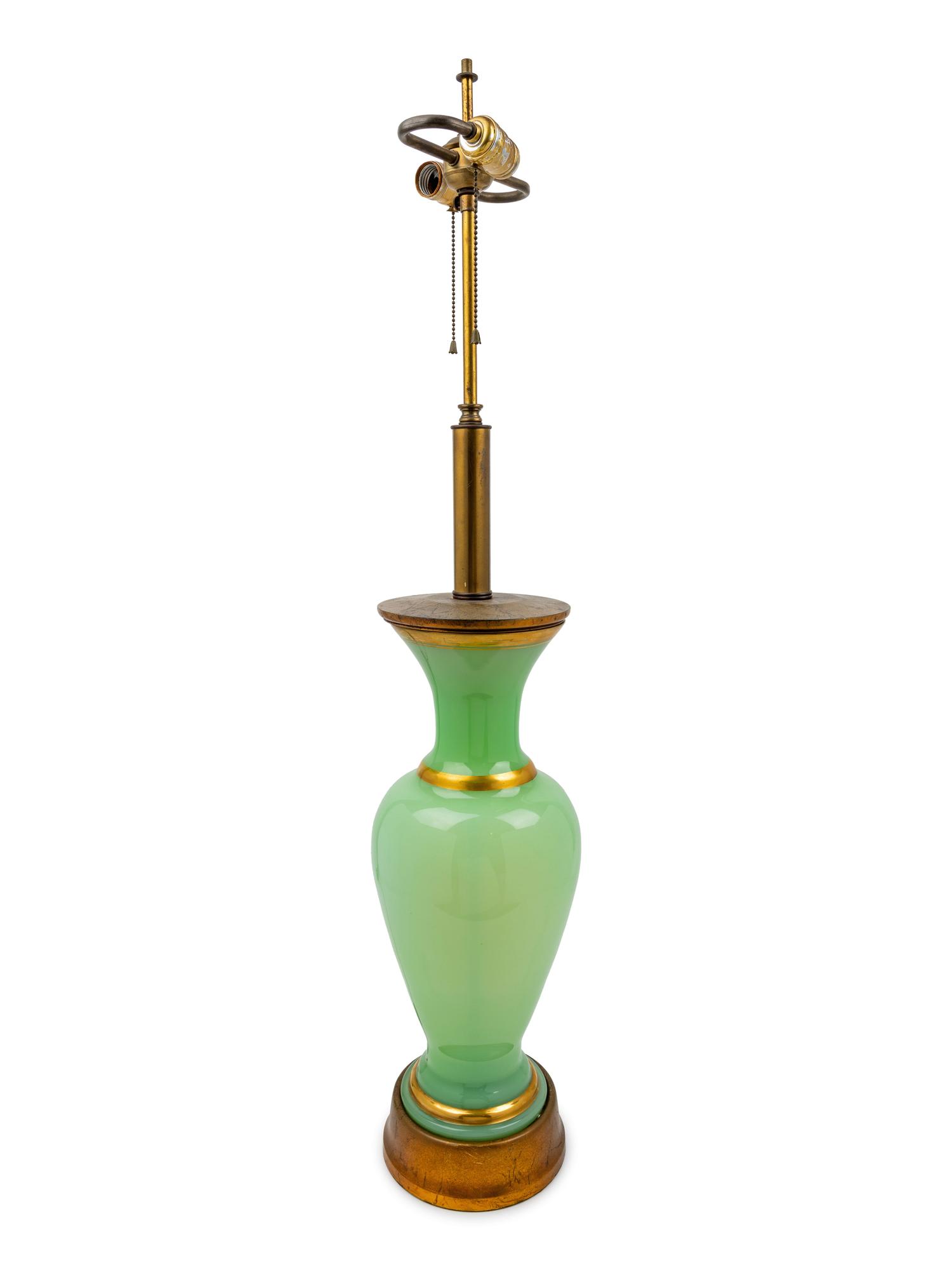 A French Style Opaline Lamp