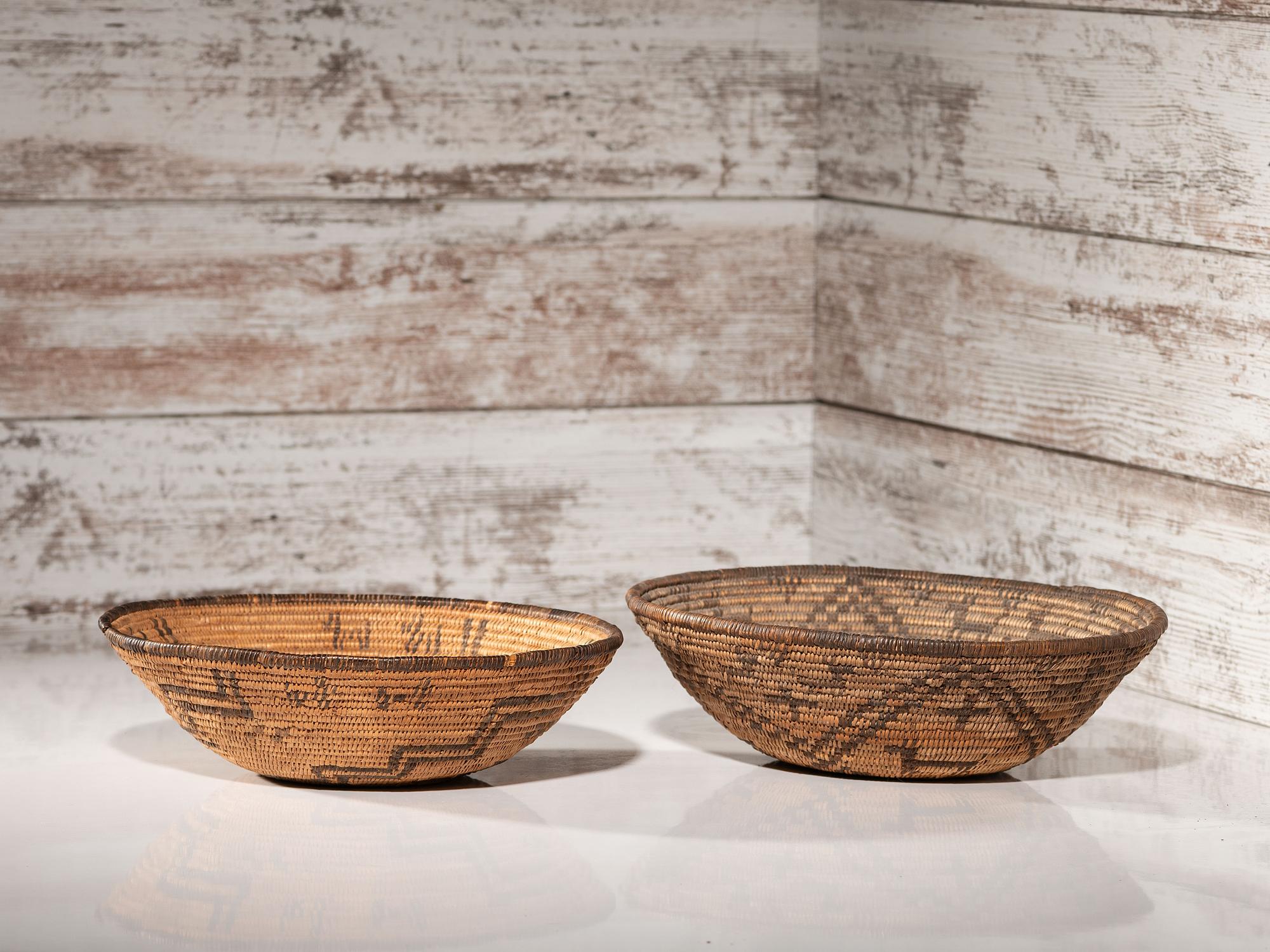 Apache Figural Baskets, with Dogs