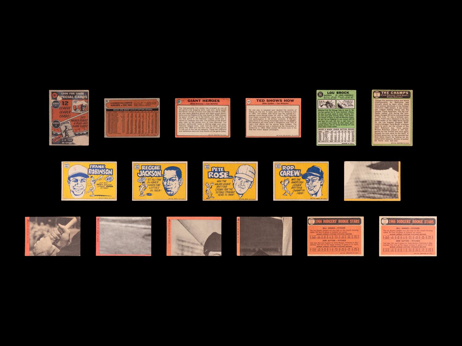 A Large Group of Over 2,600 Assorted 1960s-80s Topps Baseball Cards