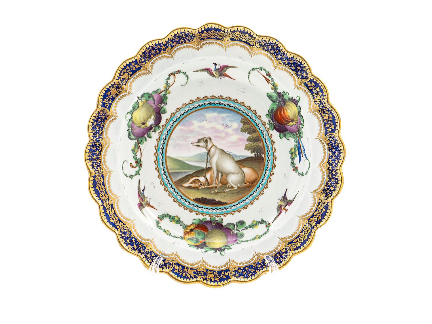 A Dr. Wall Worcester Porcelain Shallow Bowl — C. 1770