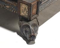 An Italian Baroque bone-inlaid walnut cassone, 17th century