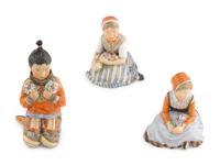 Eight Carl-Martin Hansen Royal Copenhagen Porcelain Figures of Children