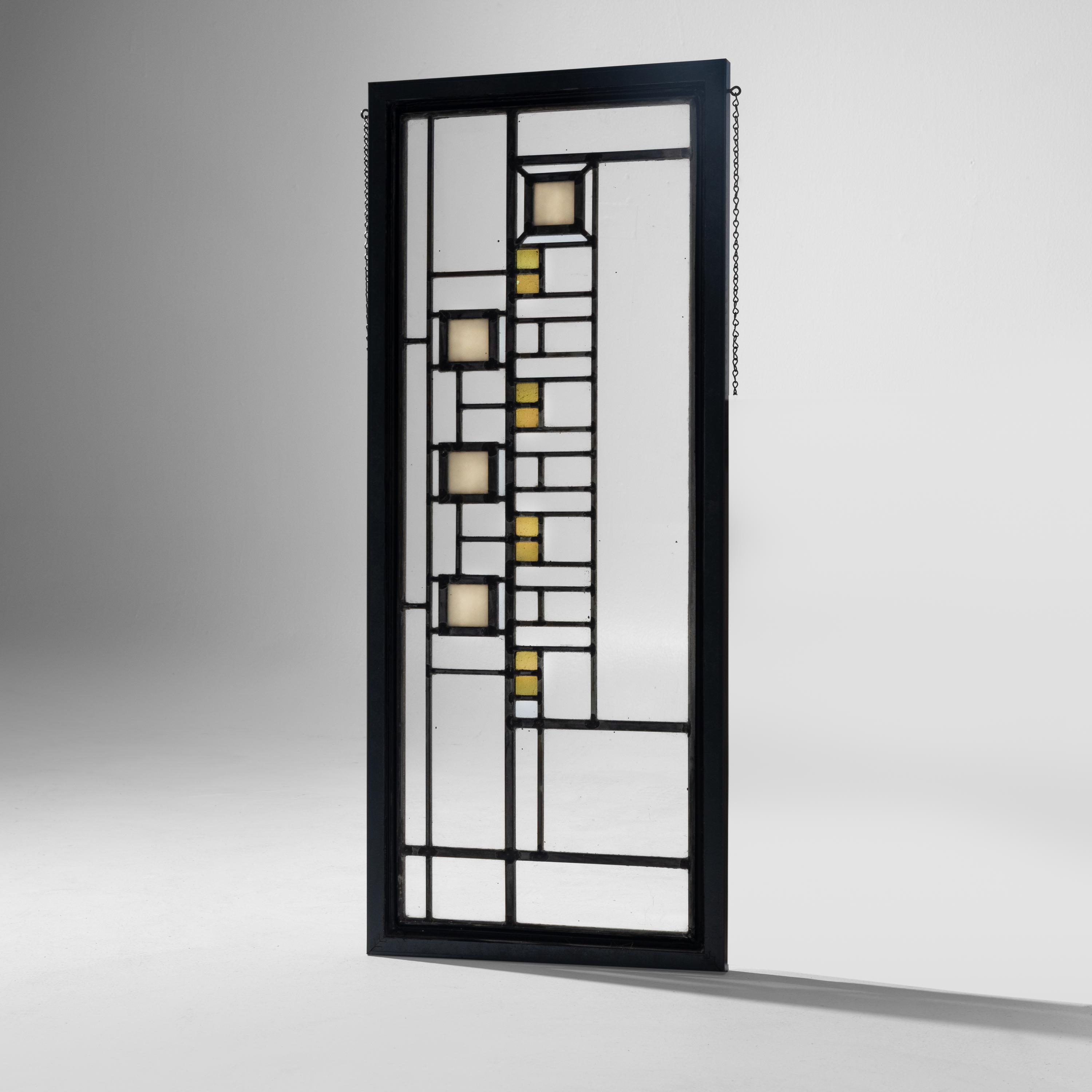 Frank Lloyd Wright (American, 1867–1959) — Window for the Avery Coonley House, Riverside IL, c .1908-09