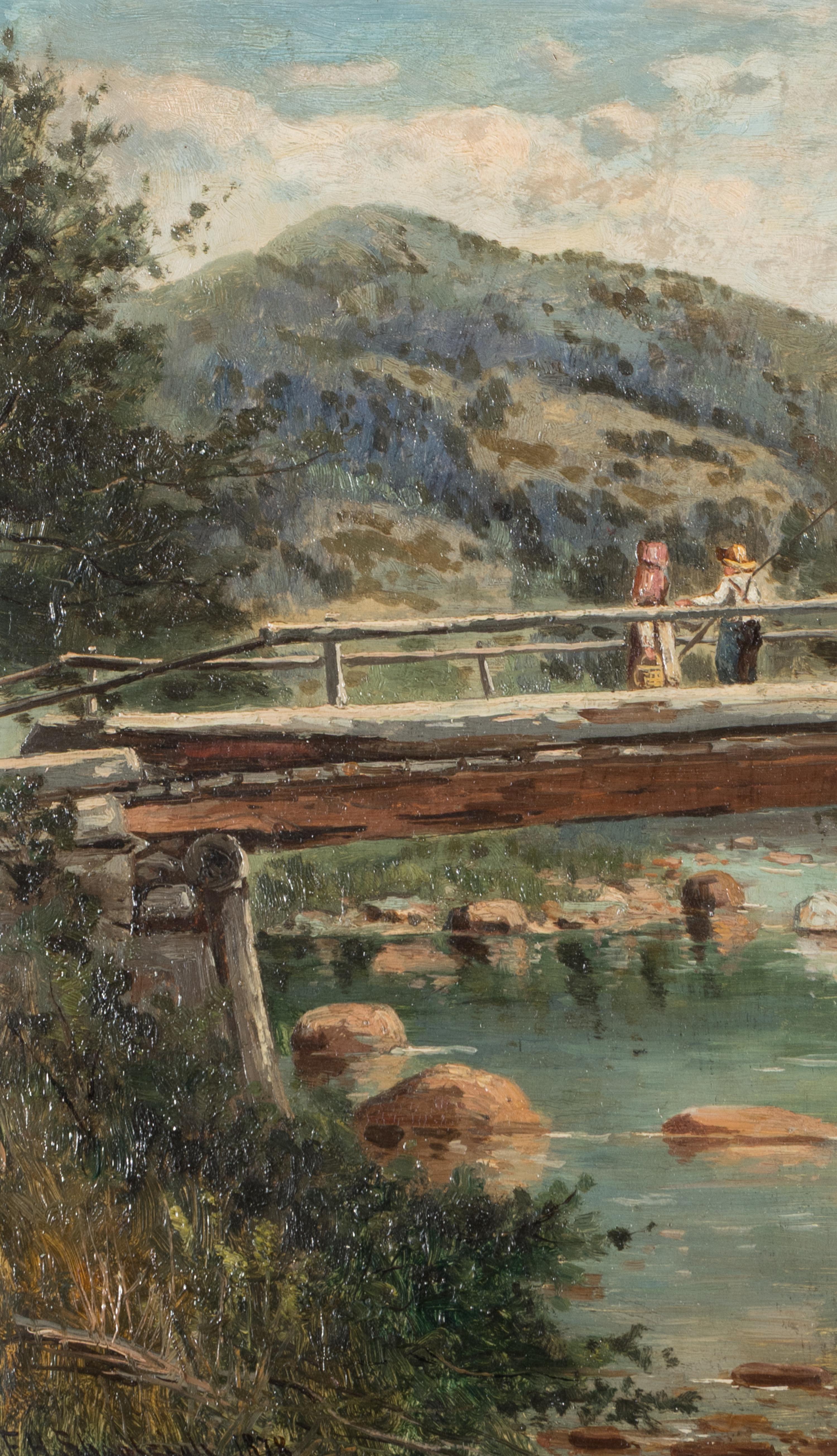 Frank Henry Shapleigh (American, 1842-1906) — The Bridge at Jackson, New Hampshire, 1878