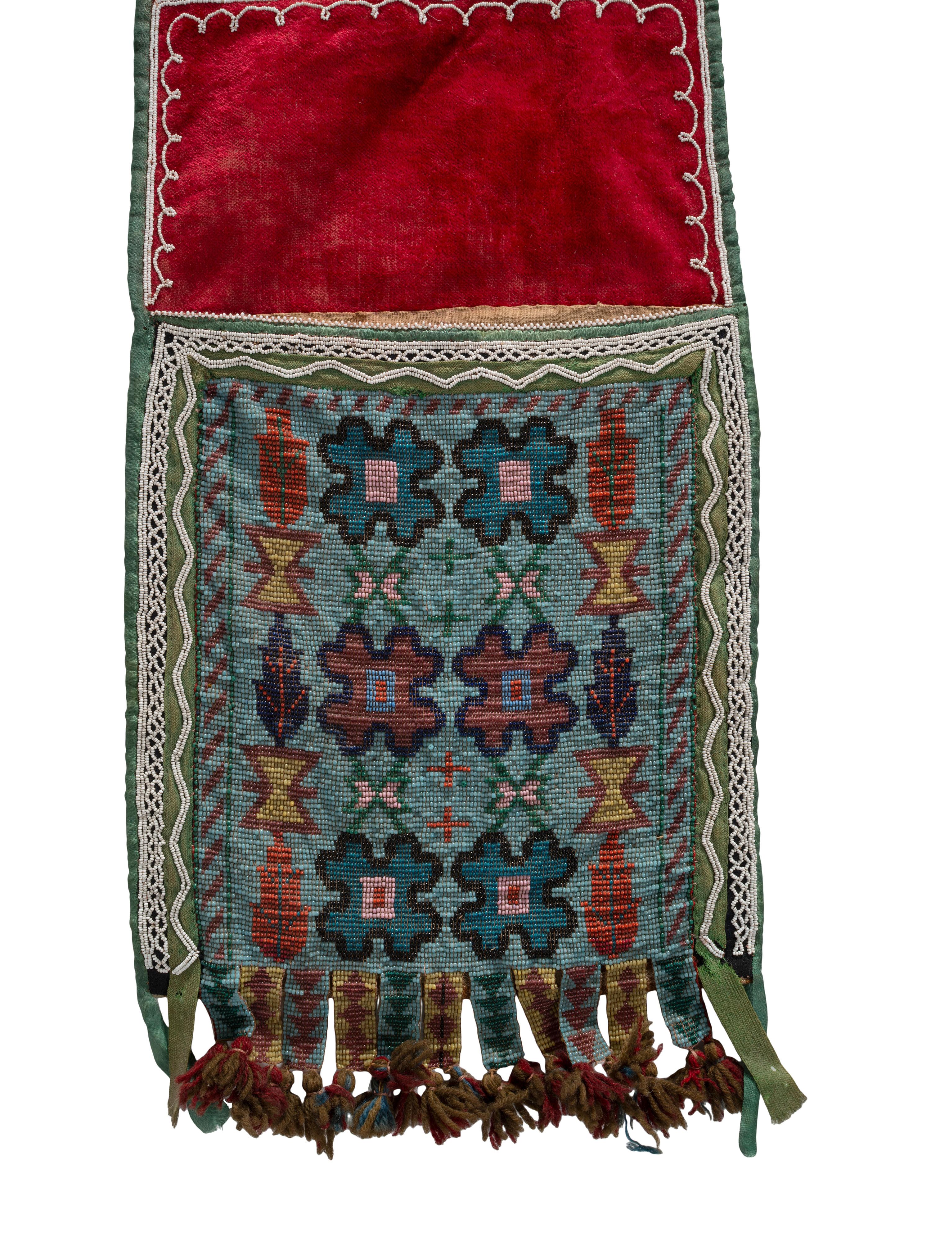 Anishinaabe Loom Beaded Bandolier Bag