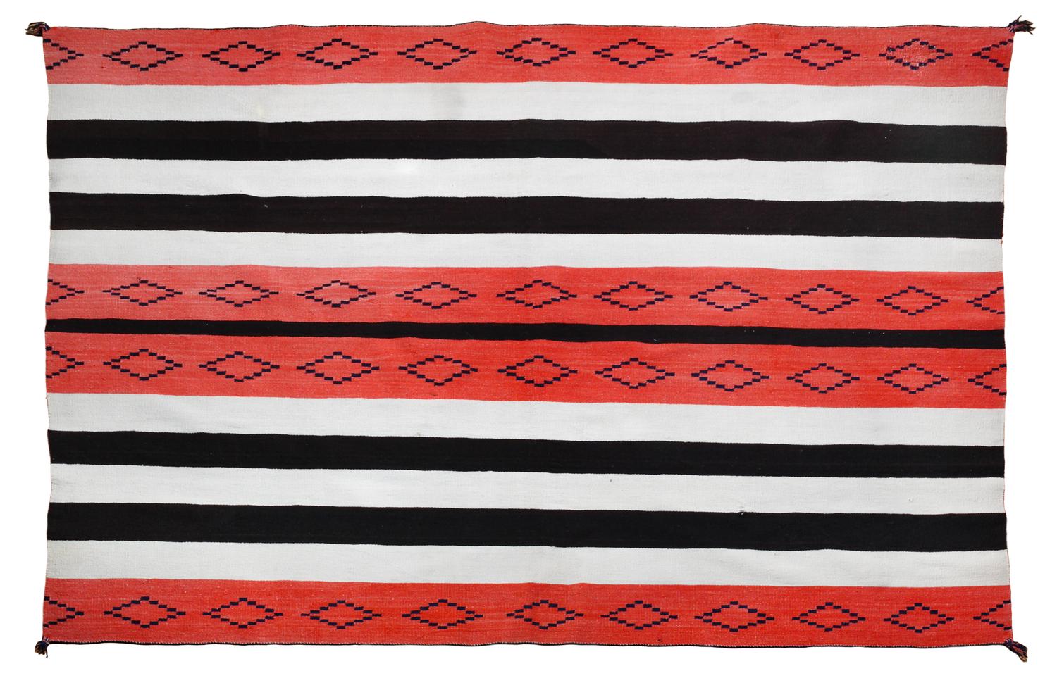 Navajo Second Phase Variant Chief's Blanket 54 x 74 inches — Circa 1875
