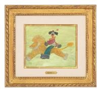 Clown Riding a Lion