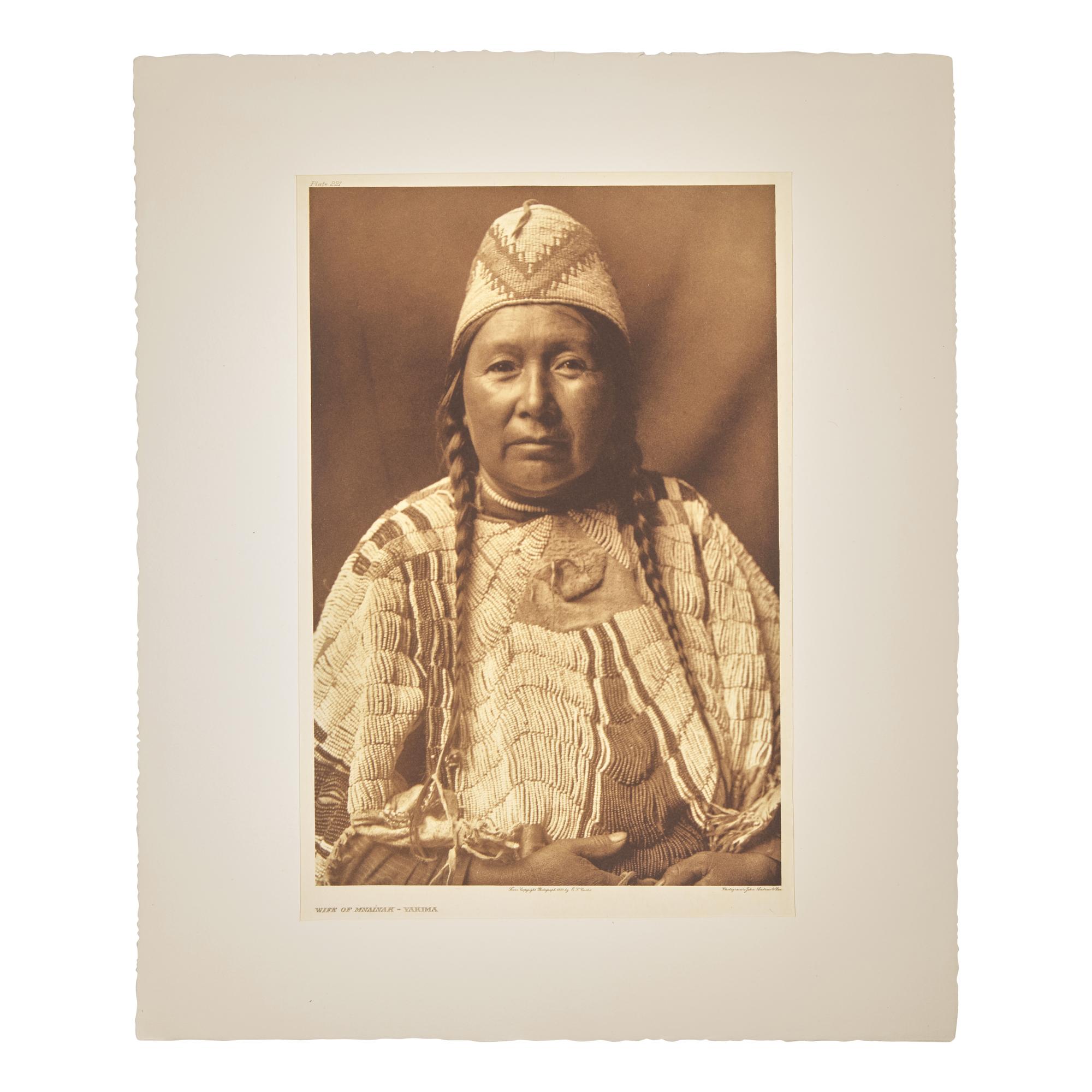 Edward Curtis (American, 1868-1952) — Wife of Mnainak - Yakima Plate 221