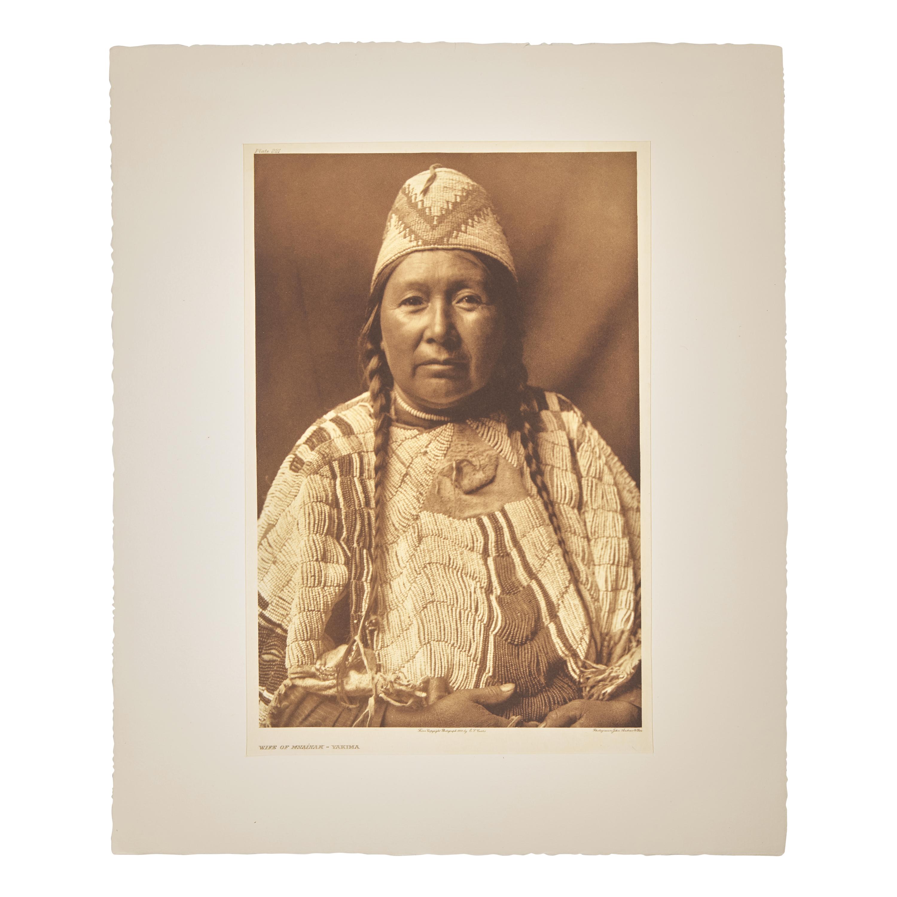 Edward Curtis (American, 1868-1952) — Wife of Mnainak - Yakima Plate 221