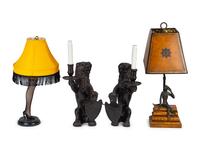 Four Table Lamps