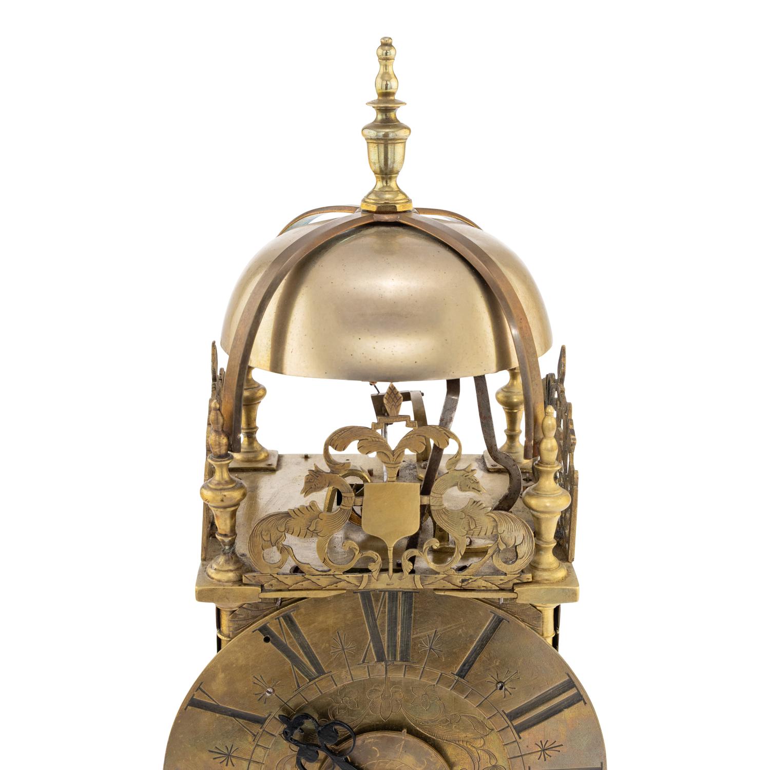 A French Brass Lantern Clock