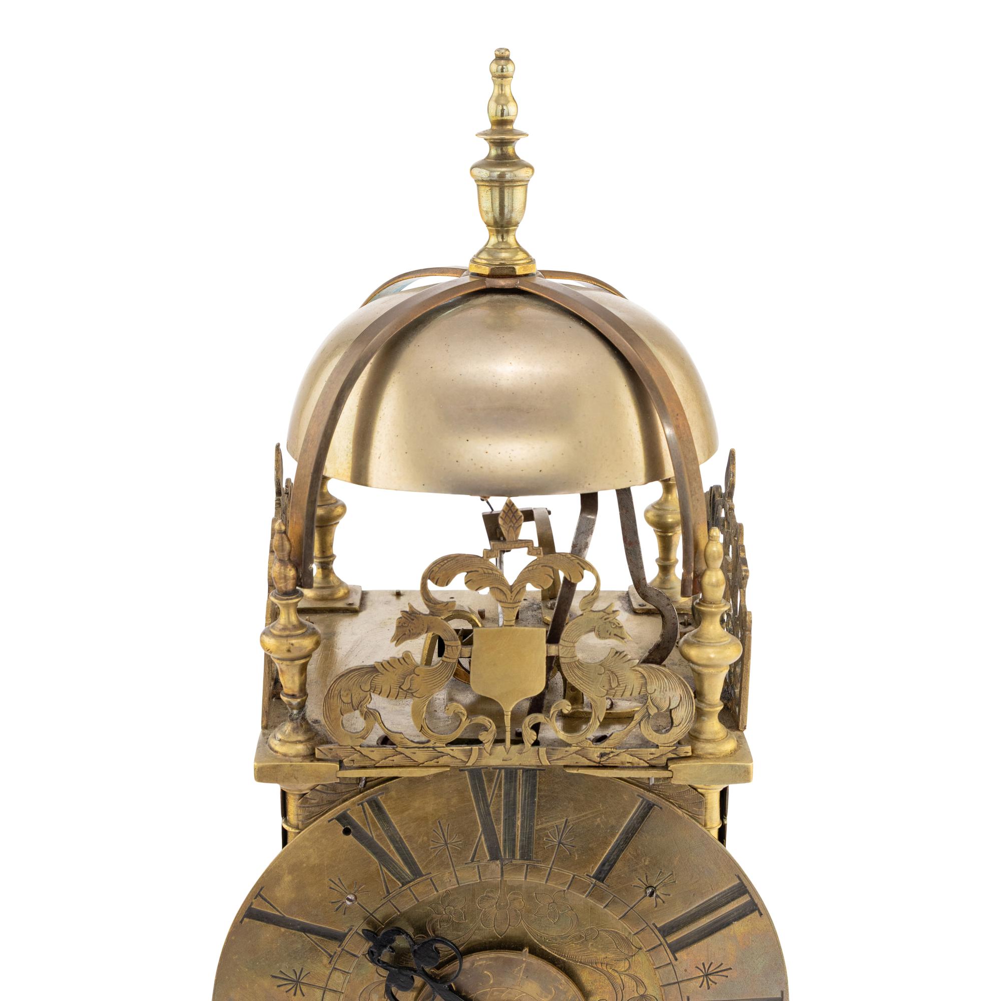 A French Brass Lantern Clock
