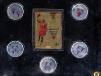 A Group of over 20 One Troy Ounce Silver Medallion 1990s Sports Coins (Including Multiple Chicago Bulls Championship Issues),