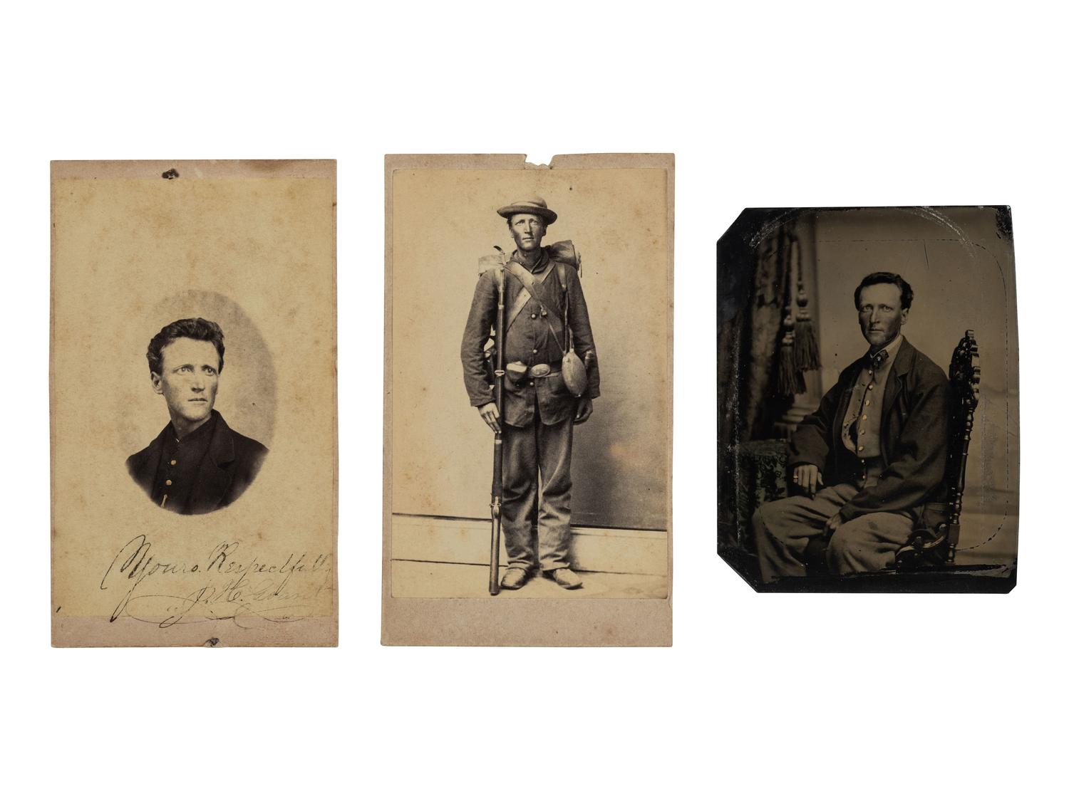 [CIVIL WAR]. War-date diaries, photography, and other ephemera associated with Sergeant Joseph H. Grant, Co. A, 110th Ohio Volunteer Infantry.
