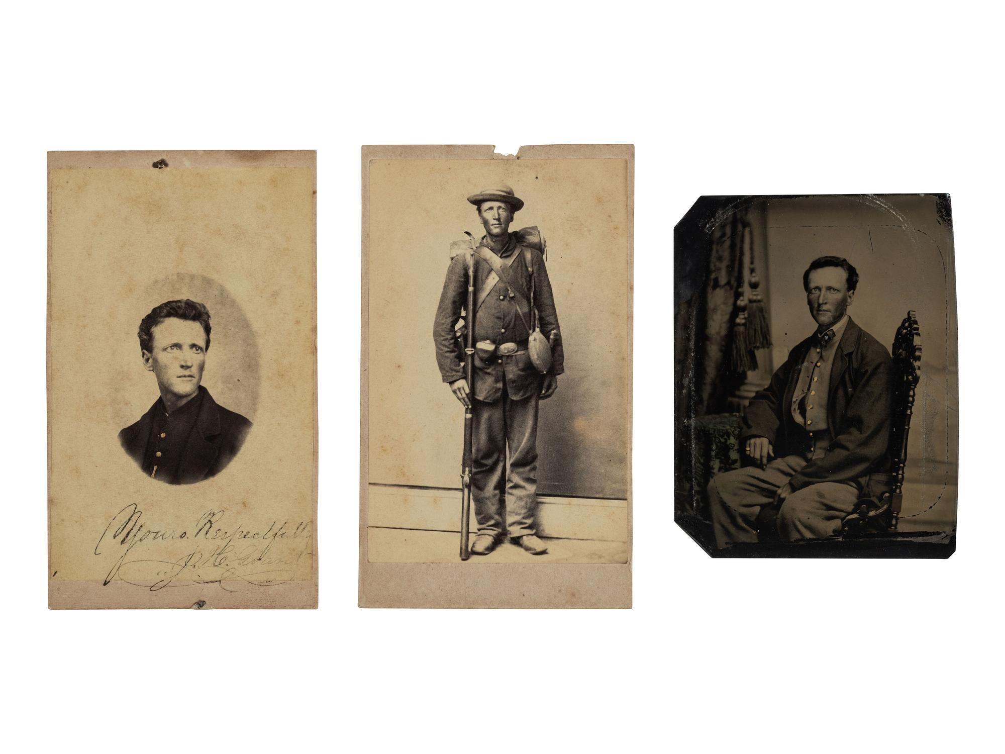 [CIVIL WAR]. War-date diaries, photography, and other ephemera associated with Sergeant Joseph H. Grant, Co. A, 110th Ohio Volunteer Infantry.