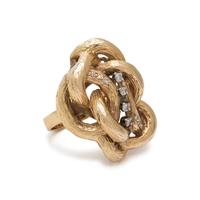 YELLOW GOLD AND DIAMOND RING