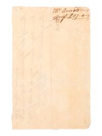 ARNOLD, Benedict (1741-1801). Receipt signed ("Benedt. Arnold"), and issued to a future member of the Connecticut Sons of Liberty. Windham [CT], 21 May [1]764.