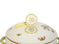 A Herend Porcelain Rothschild Bird Covered Tureen