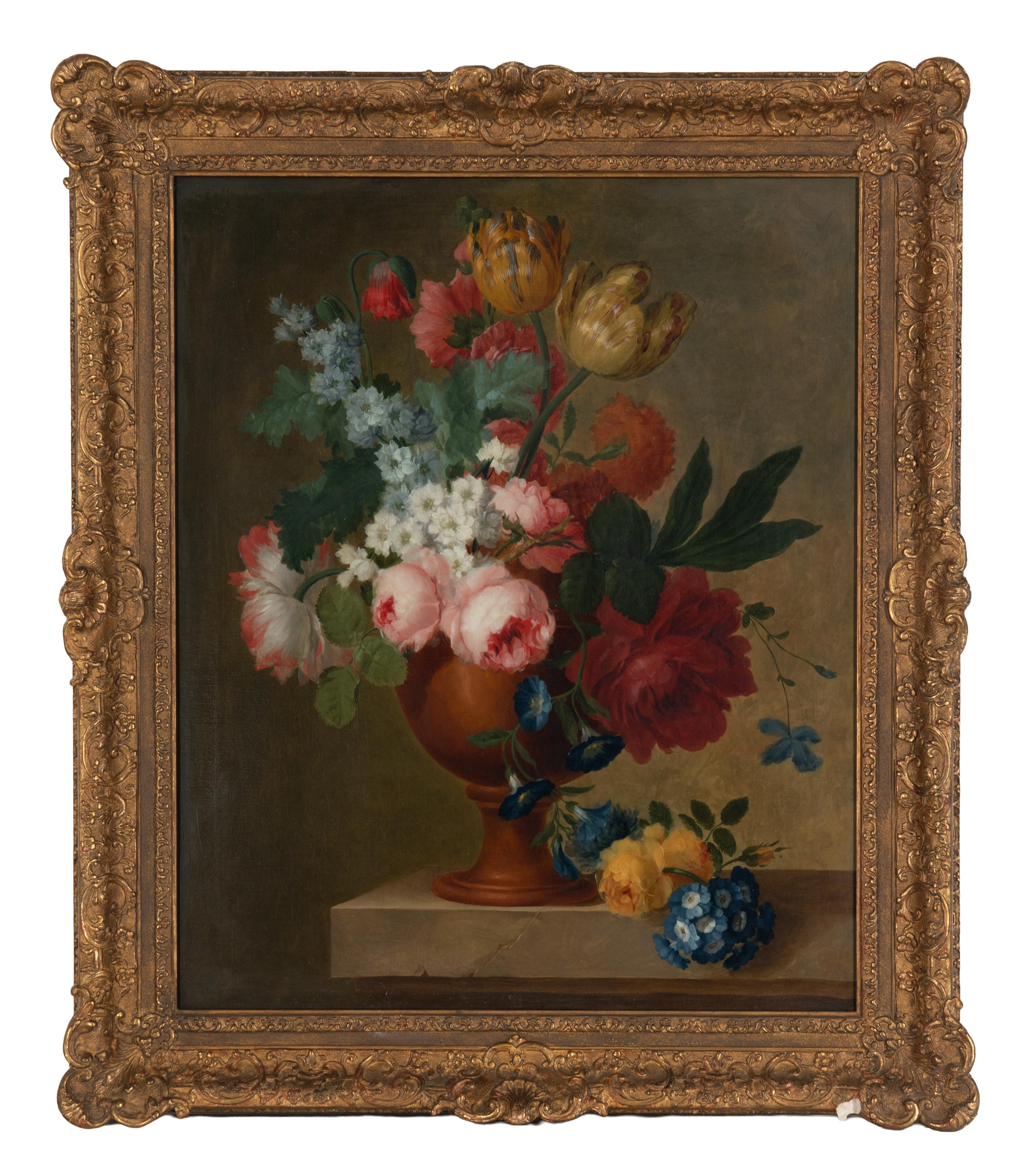 A Floral Still Life with Terracotta Urn