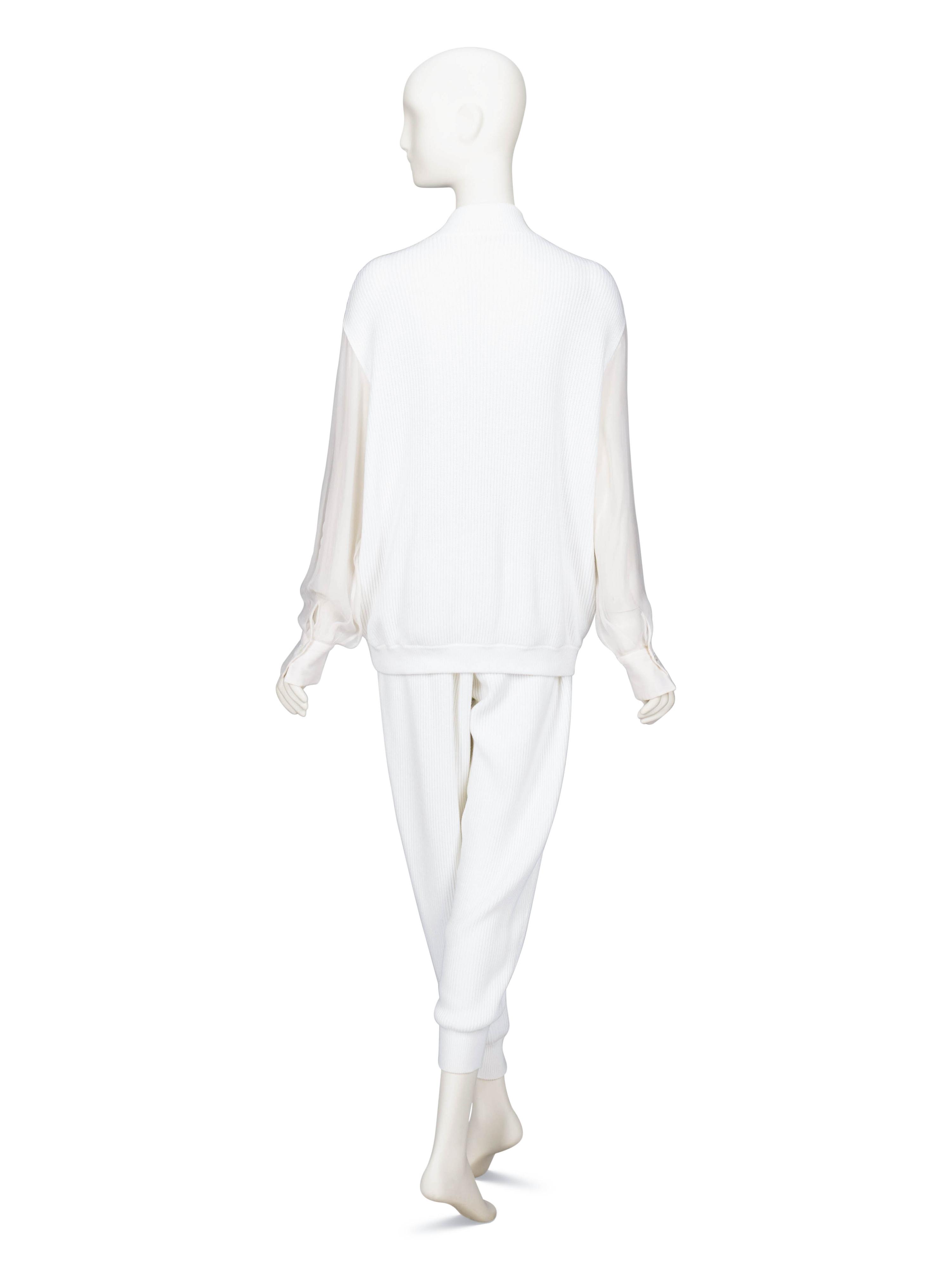 Brunello Cucinelli, Knit Jacket & Pant Ensemble