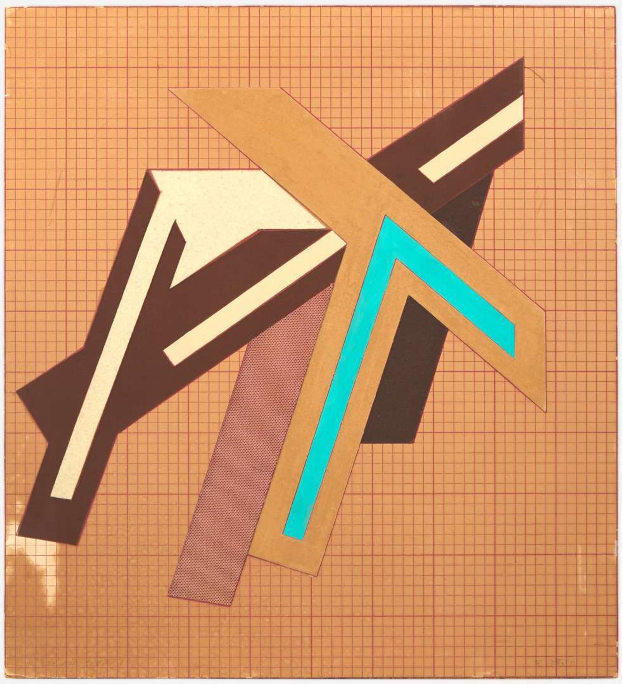 Frank Stella (American, b. 1936) - Marwla (Sketch)