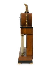 An Austrian French Empire Style Alabaster and Giltwood Portico Clock — EARLY 19TH CENTURY