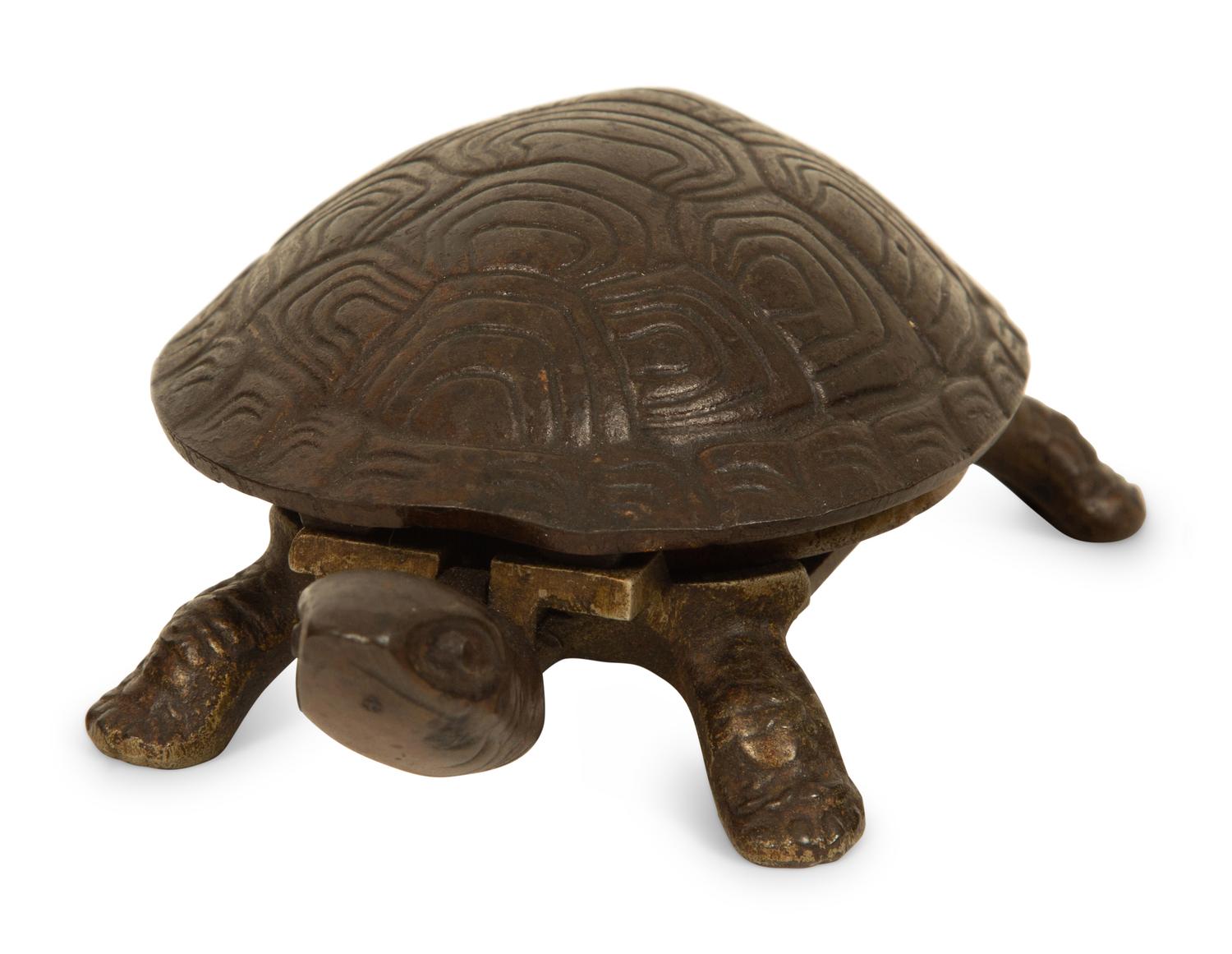 Three Iron Tortoise Desk Bells