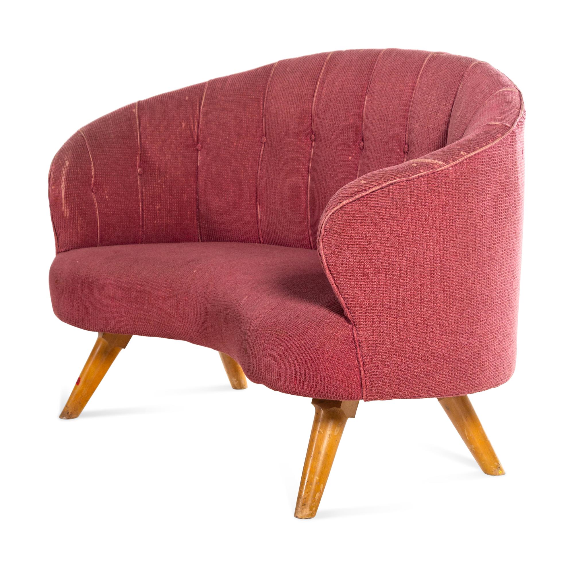A Pair of Button-Tufted Settees