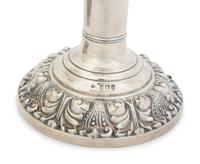 A Pair of English Weighted Silver Candlesticks