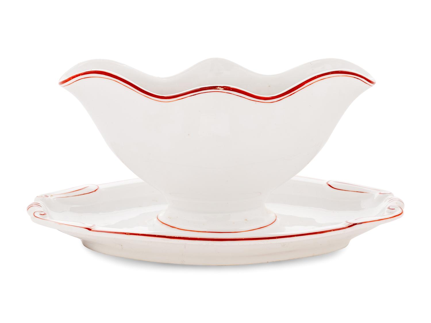 A Kornilov Bros. Porcelain Sauce Boat