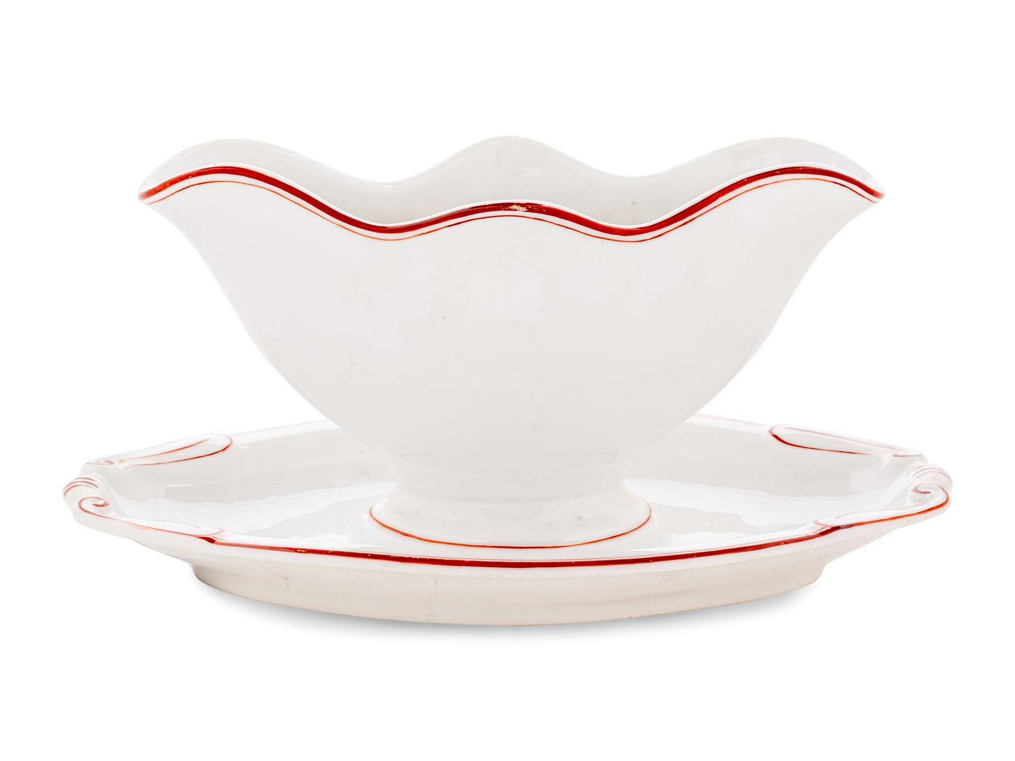 A Kornilov Bros. Porcelain Sauce Boat