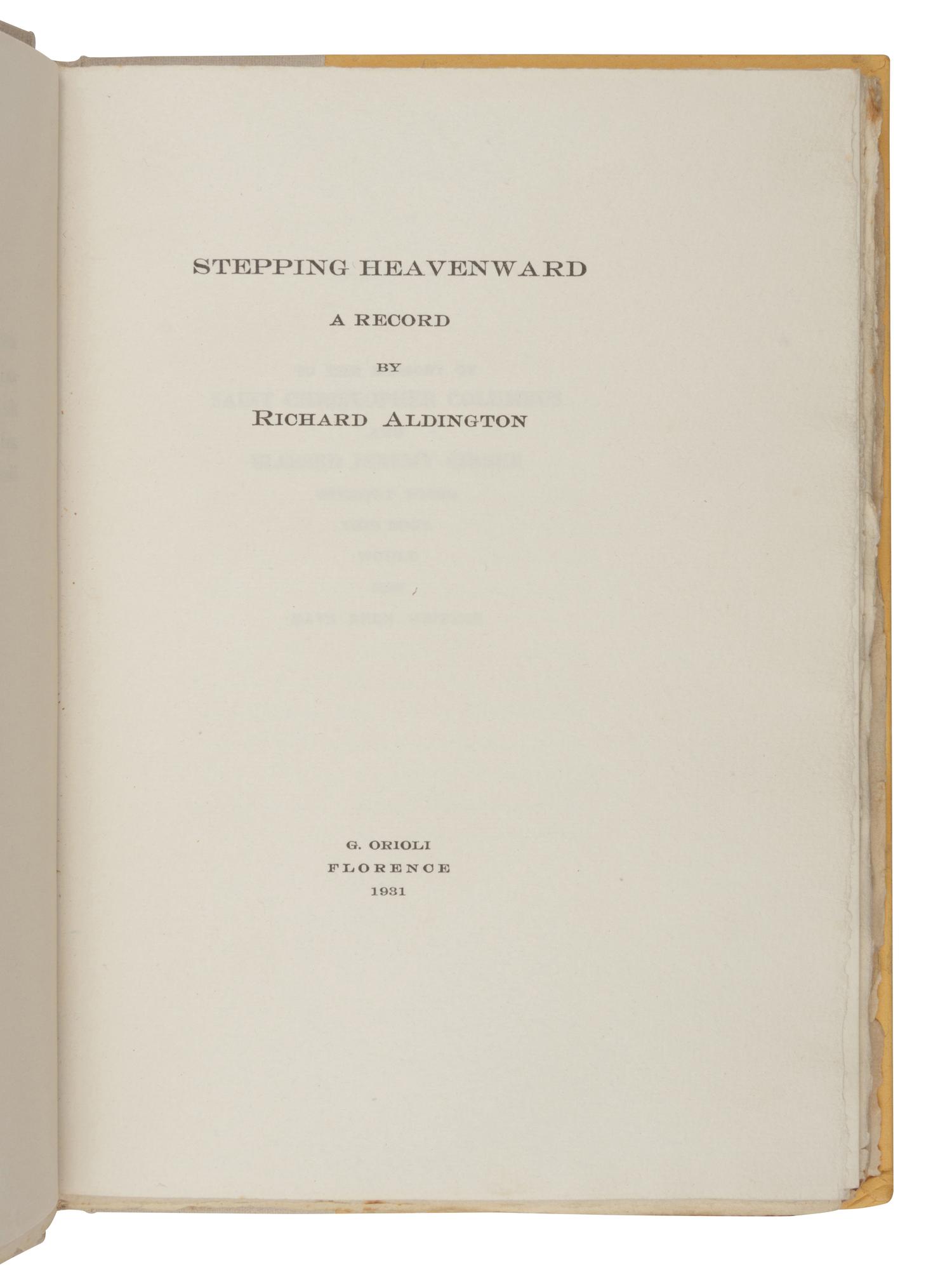 [FINE PRESS]. A group of 8 works, including: