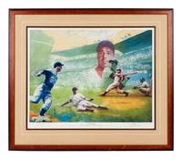 A Carlo Beninati Joe DiMaggio Signed Autograph Limited Edition Print Formerly Displayed at Mike Ditka’s Restaurant