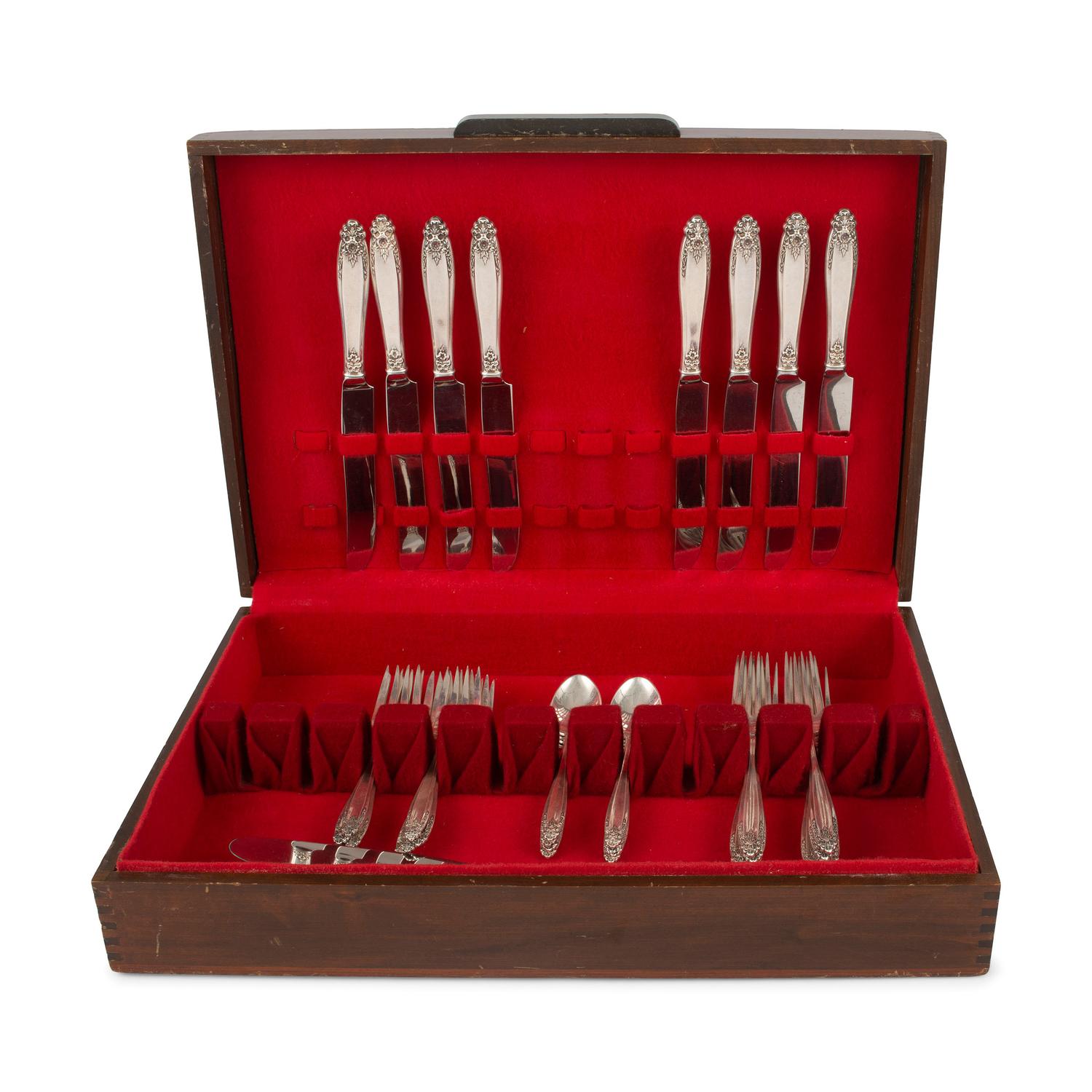 A International Silver Service for Eight in the Prelude Pattern