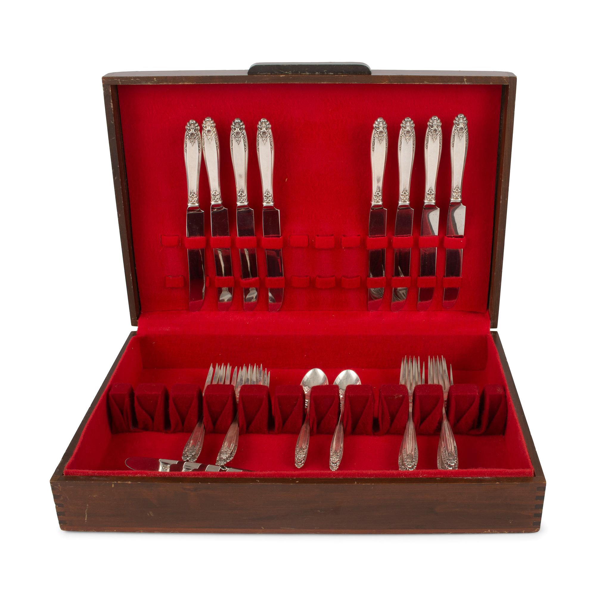 A International Silver Service for Eight in the Prelude Pattern