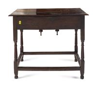 A William and Mary Oak Side Table