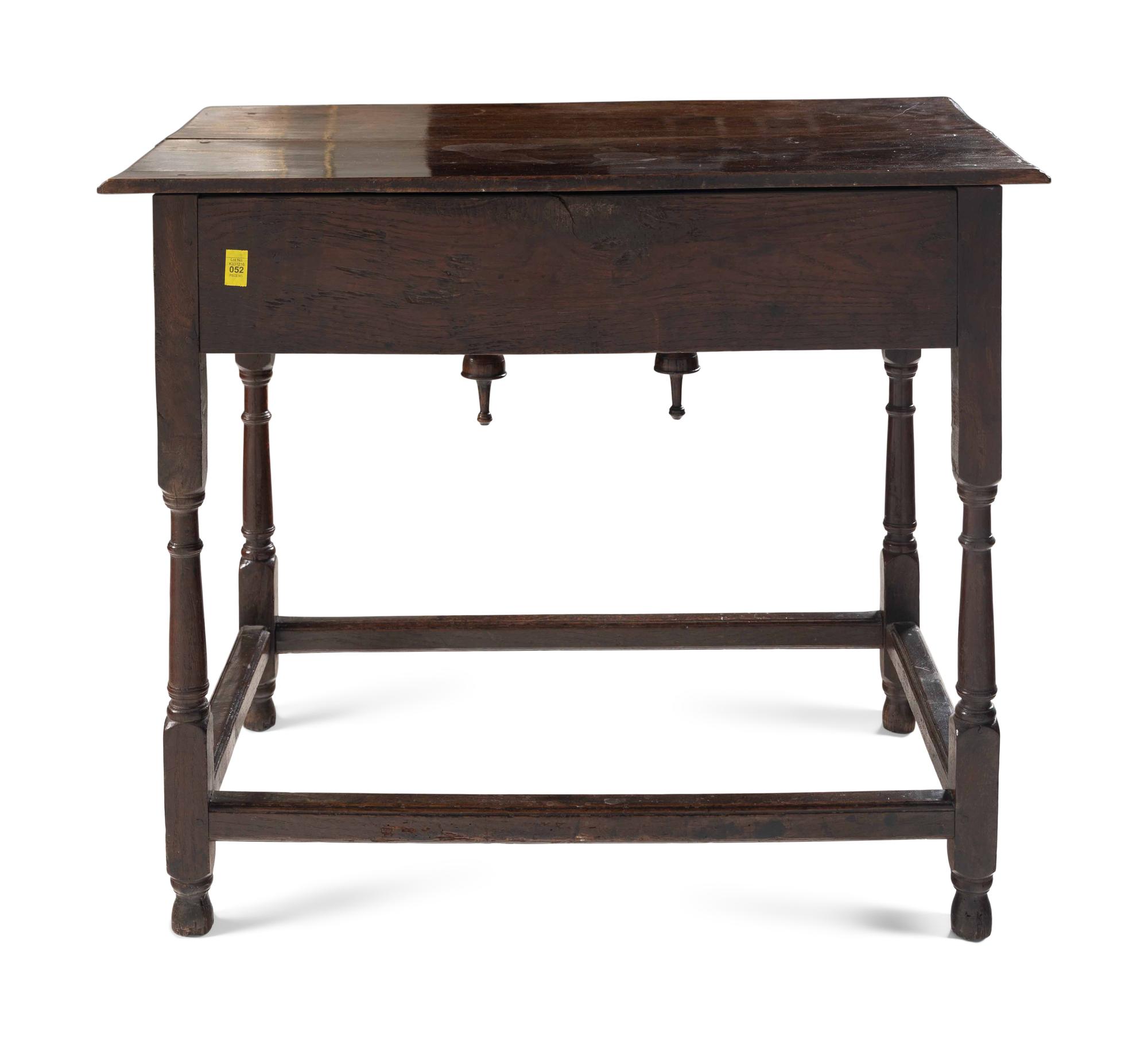 A William and Mary Oak Side Table
