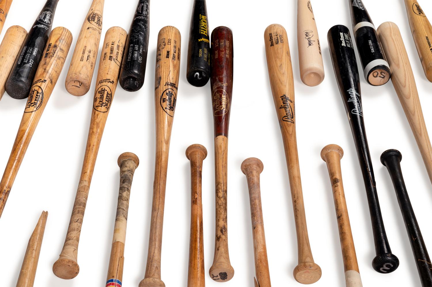 A Group of 53 Game Used Baseball Bats,