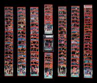 A Complete Set of 1986 Fleer Basketball Cards Including a BGS 5 EX Michael Jordan No. 57 (132/132)