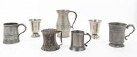 A Collection of Pewter Articles Diameter of largest plate 11 inches. — 18TH/19TH CENTURY