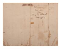 [AFRICAN AMERICANA] -- [CIVIL WAR]. Confederate States Mail Line waybill detailing a coach and its passengers, including enslaved persons "Glenn," "Griffin," and "Boutcher." 29 December 1864.