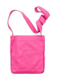 An Hermes Rose Tyrien Agneau Clou de Selle Pouch, 6" x 9" x 1".