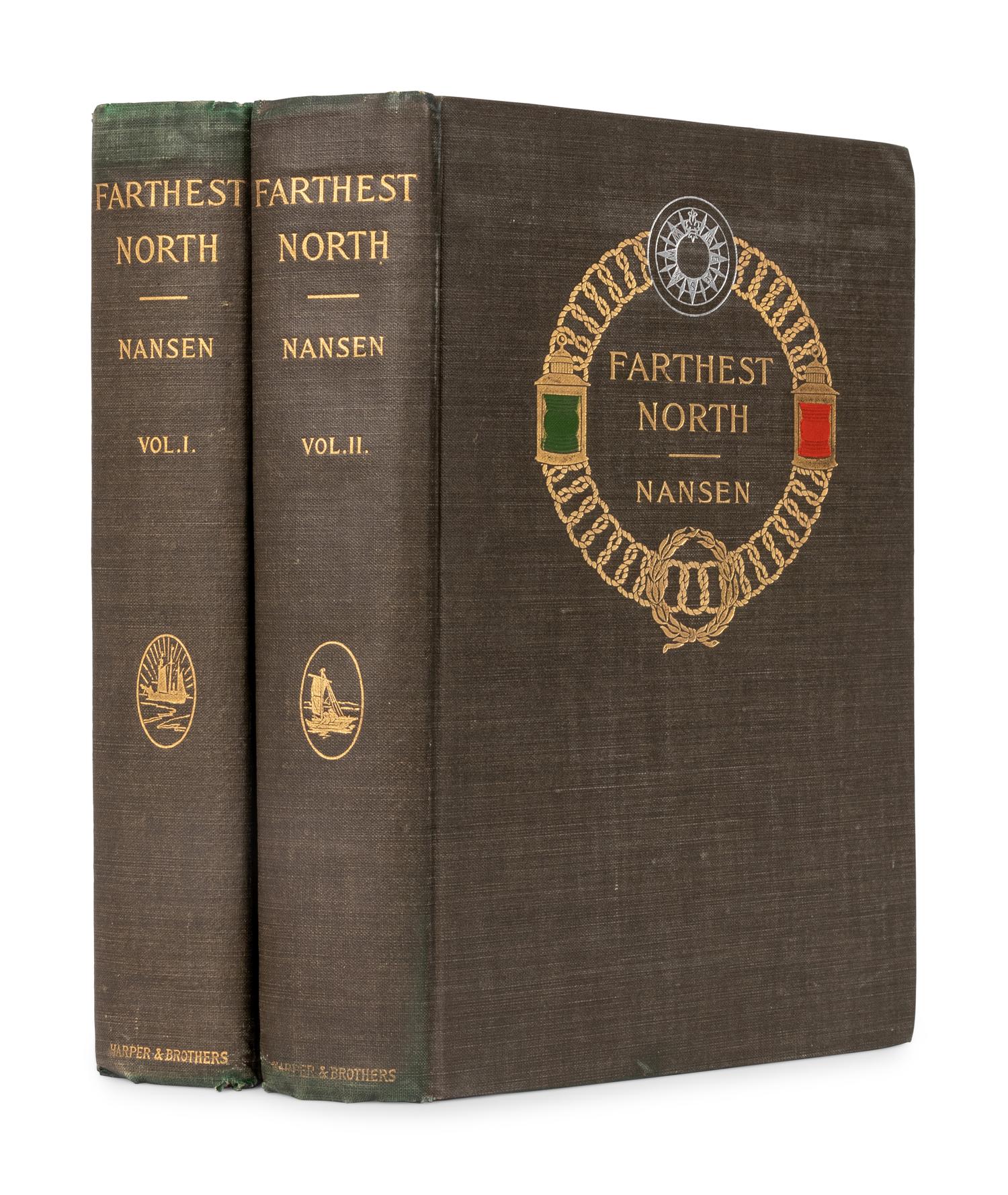 [POLAR/ARCTIC EXPLORATION]. NANSEN, Fridtjof Wedel-Jarlsberg (1861-1930). Farthest North . New York: Harper & Brothers Publishers, 1897.