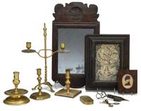 Group of decorative items and accessories english and american, 18th and 19th century