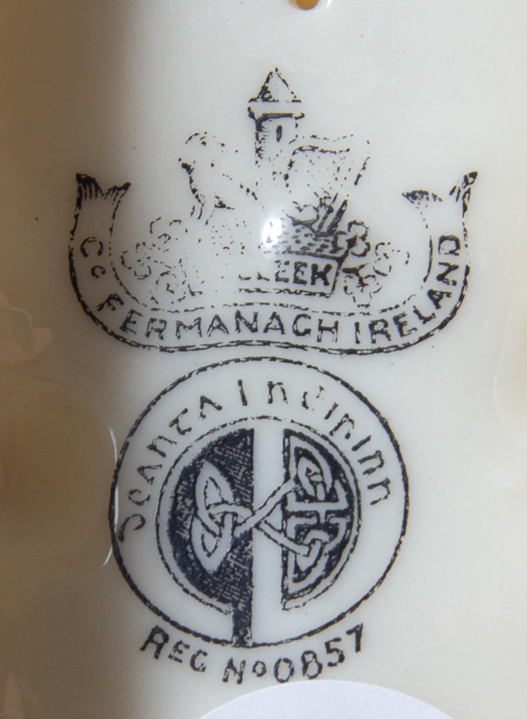 Four Belleek Seahorse Vases Width 5 1/4 inches. — THIRD BLACK MARK AND SIXTH GREEN MARK (1926-1980)